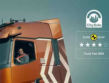 Renault Trucks T, 4 Euro NCAP yıldızını koruyarak CitySafe sertifikasını da kazandı
